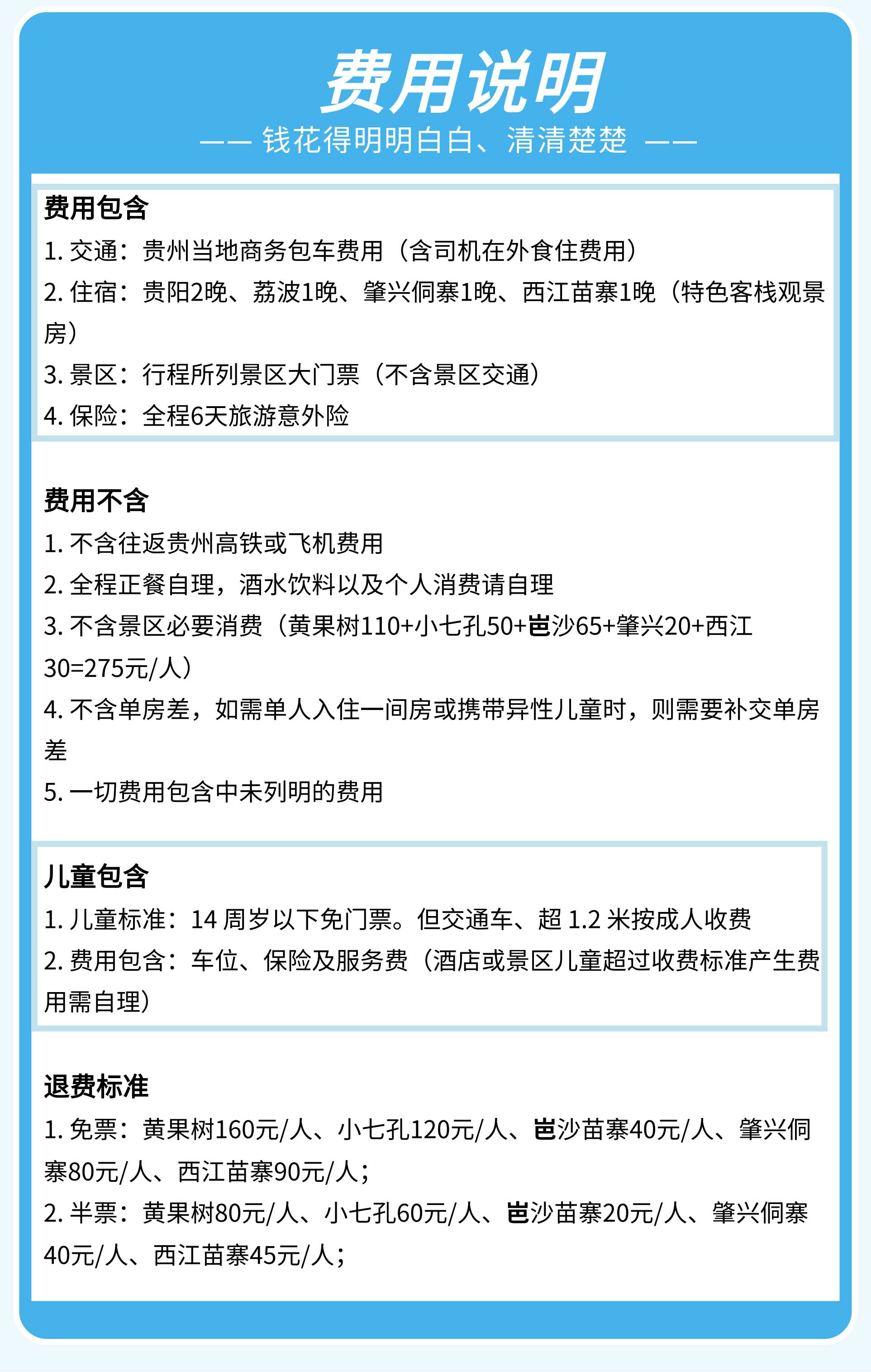 【小团游贵州】黄果树+小七孔+岜沙苗寨+肇兴侗寨+西江苗寨6日游（3钻）_01_06